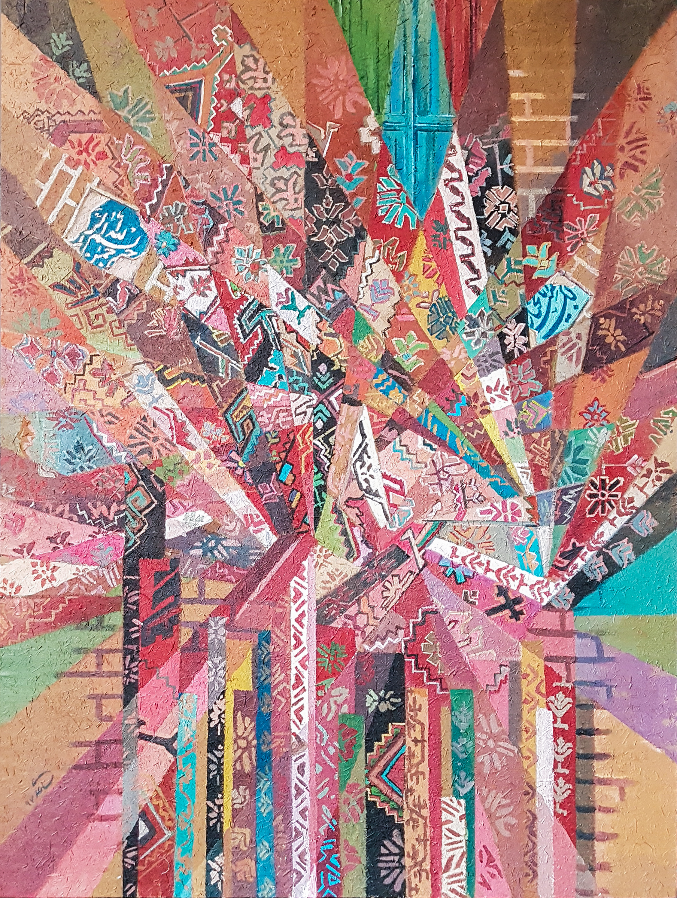 Artwork my impression of the presence of carpet in the past life by Shamsolah Saedi Artwork my impression of the presence of carpet in the past life by Shamsolah Saedi