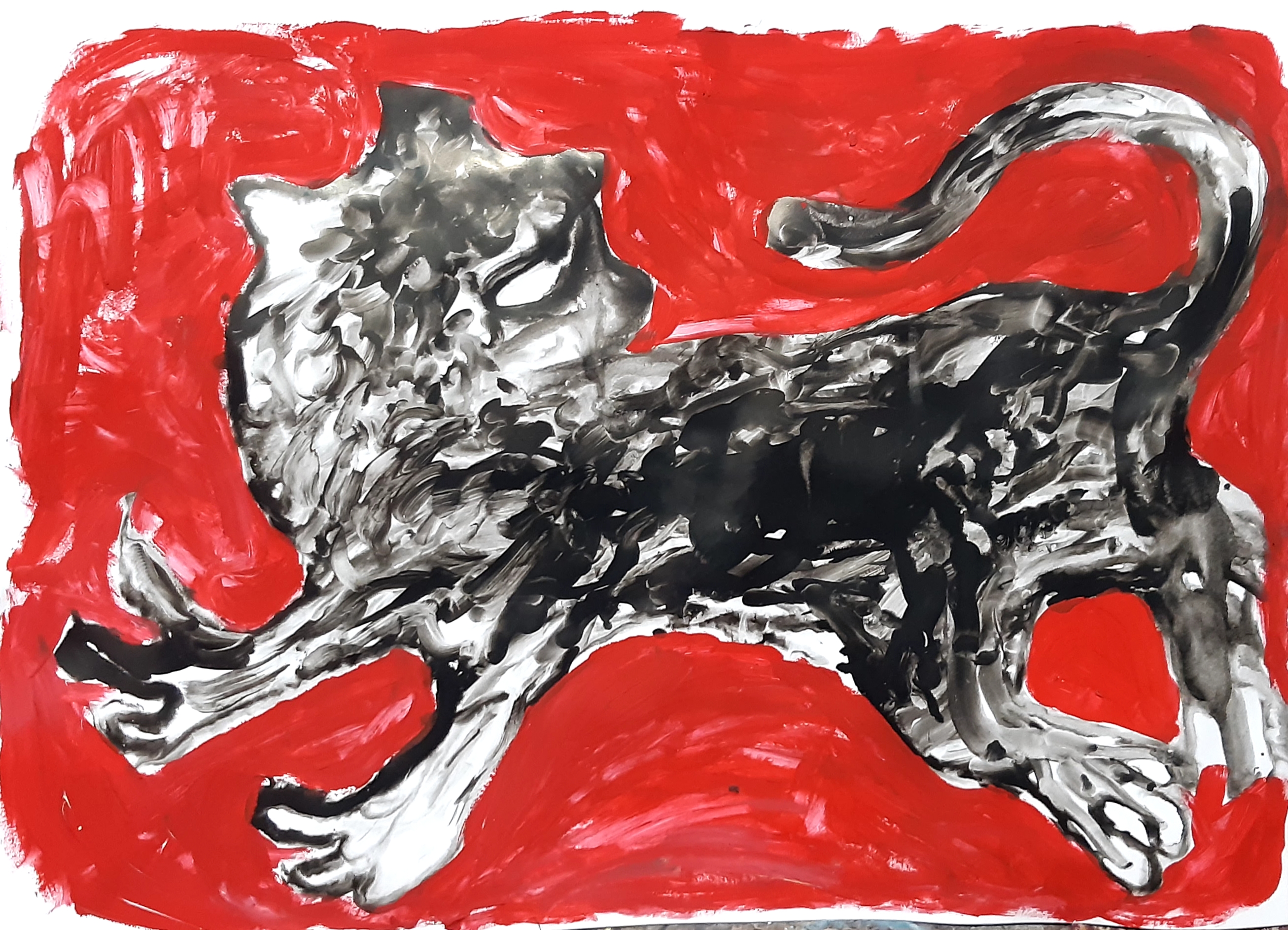 شیرگرسنه قرمز | | خرید تابلو شیرگرسنه قرمز | | خرید تابلو