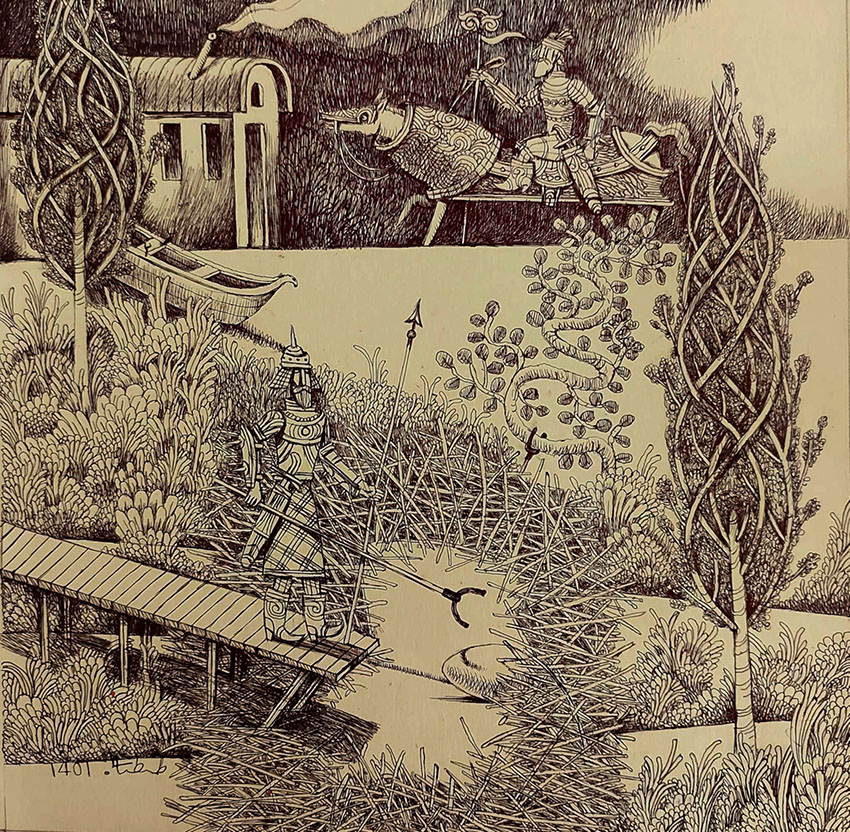 Artwork The Trembling shadow of authority by Kamal Tabatabaie Artwork The Trembling shadow of authority by Kamal Tabatabaie