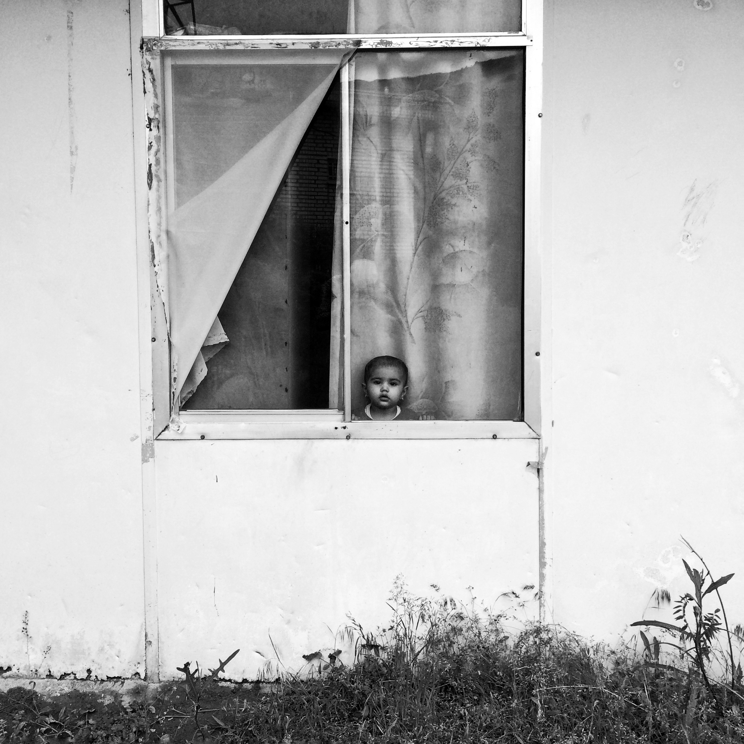 Artwork A child behind the window by Ali Shams Artwork A child behind the window by Ali Shams