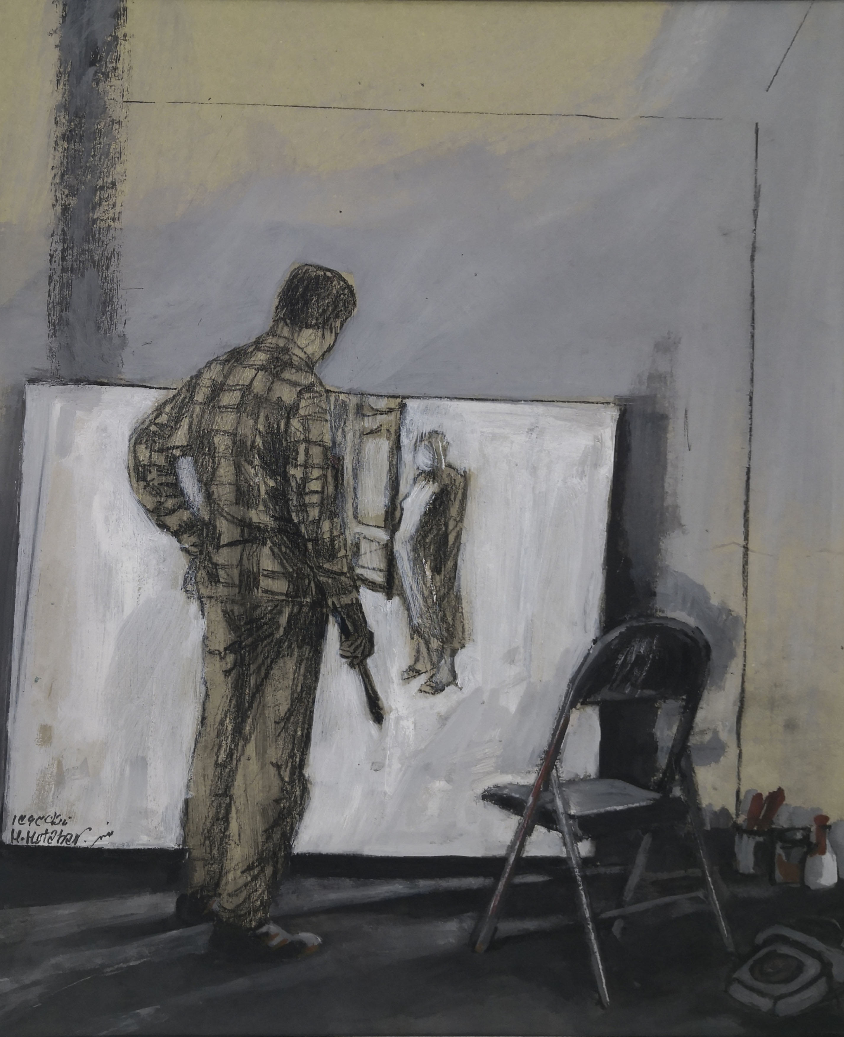 اثر بدون عنوان از منوچهر معتبر اثر بدون عنوان از منوچهر معتبر