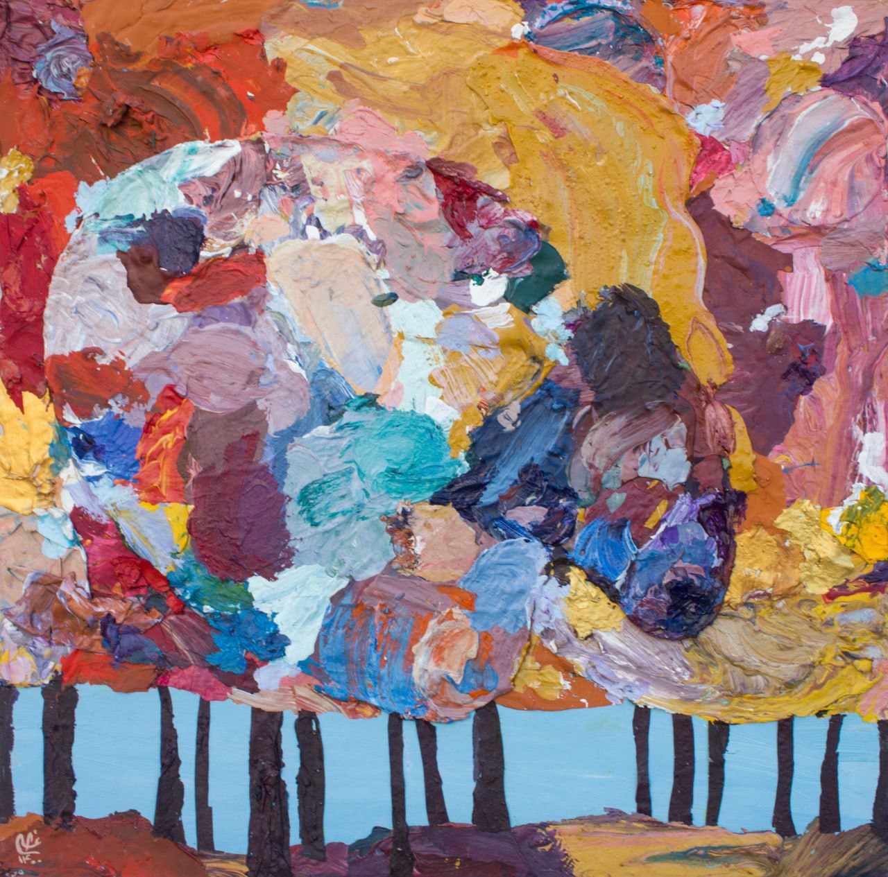 اثر بدون عنوان از الهام عظیمی اثر بدون عنوان از الهام عظیمی