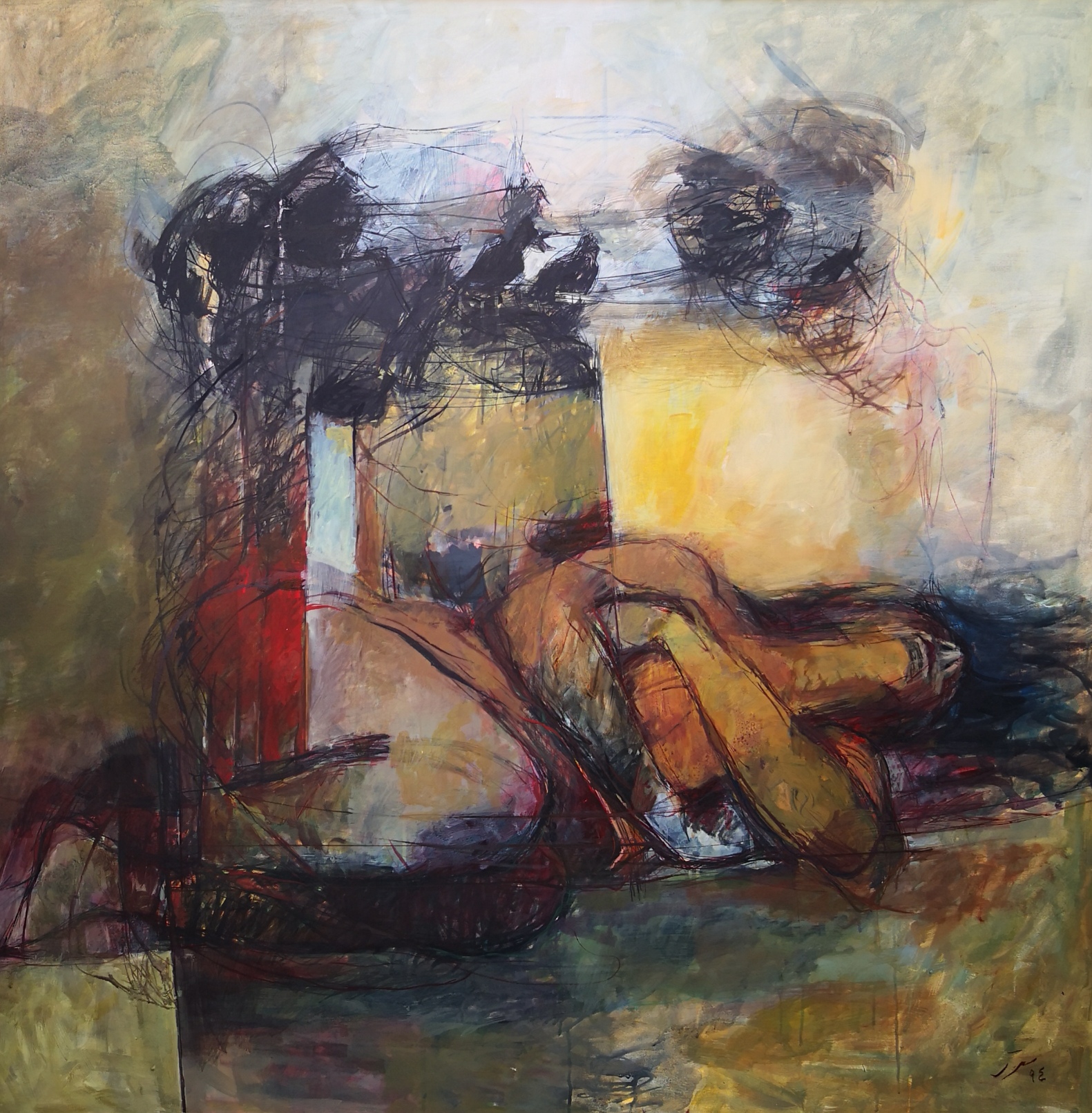 اثر بدون عنوان یک سه از پرویز معزز اثر بدون عنوان یک سه از پرویز معزز