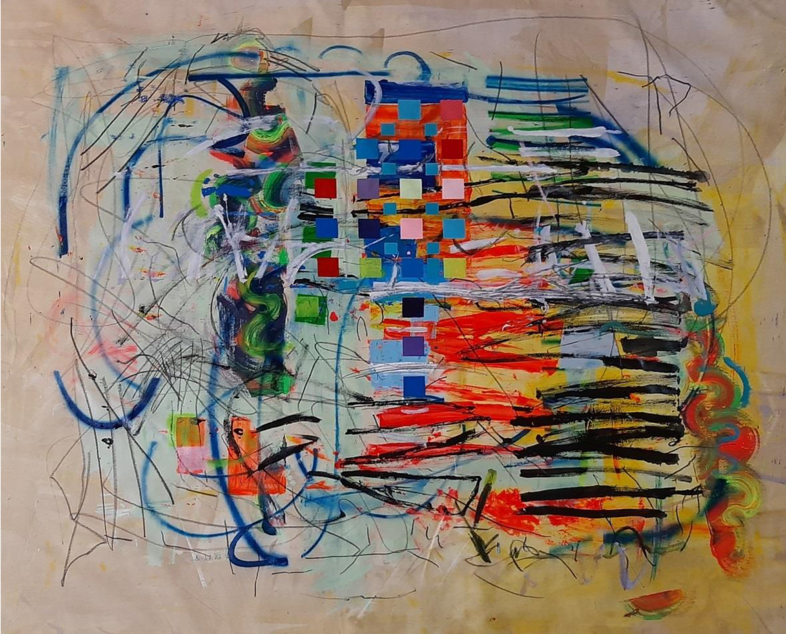 اثر بدون عنوان از منیر زنده اثر بدون عنوان از منیر زنده