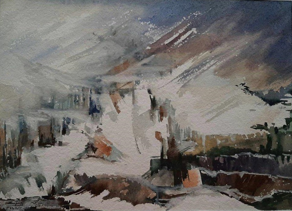 Artwork Hamedan Winter by Ahmad Fotovat Artwork Hamedan Winter by Ahmad Fotovat