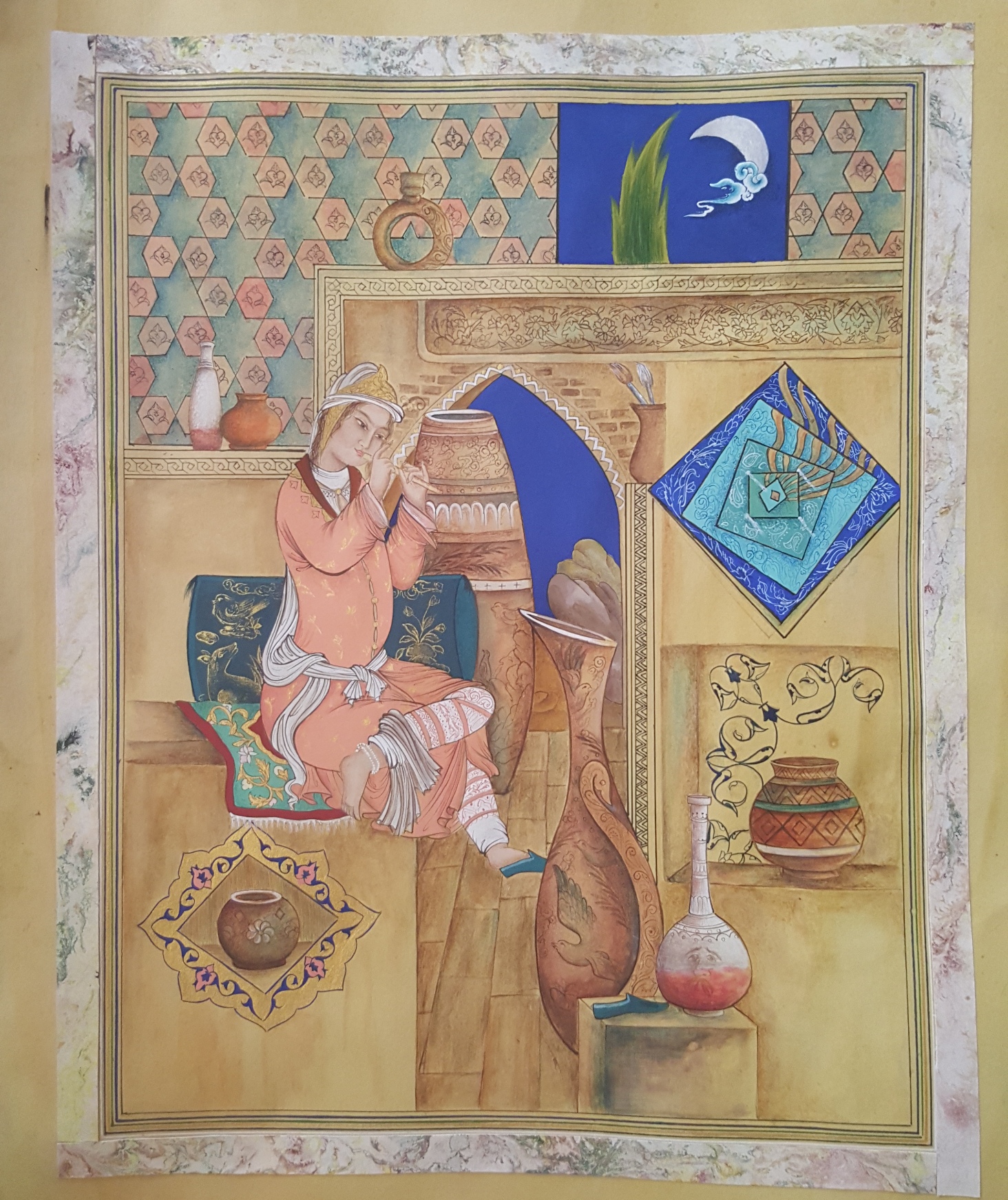 اثر در کارگه کوزه فروش از مائده زارعی اثر در کارگه کوزه فروش از مائده زارعی
