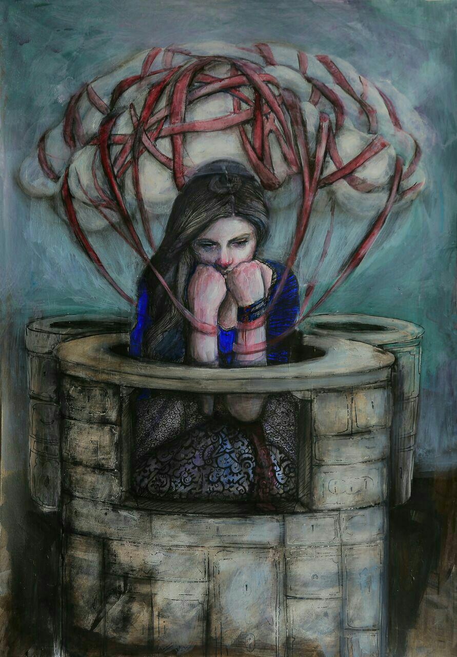 اثر بدون عنوان از مژگان حبیبی اثر بدون عنوان از مژگان حبیبی