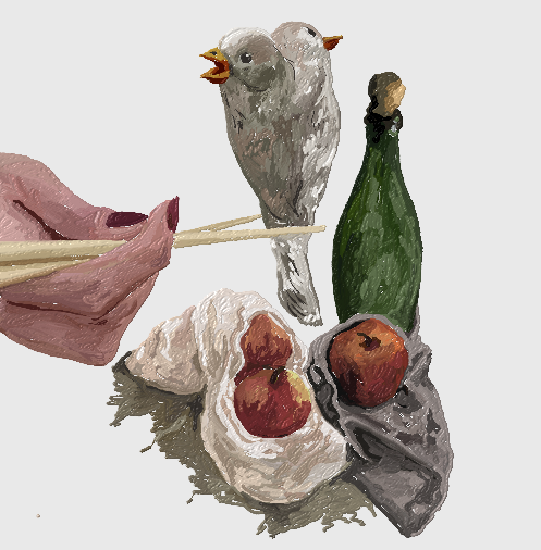 Artwork winy birds by niki fallahfar Artwork winy birds by niki fallahfar