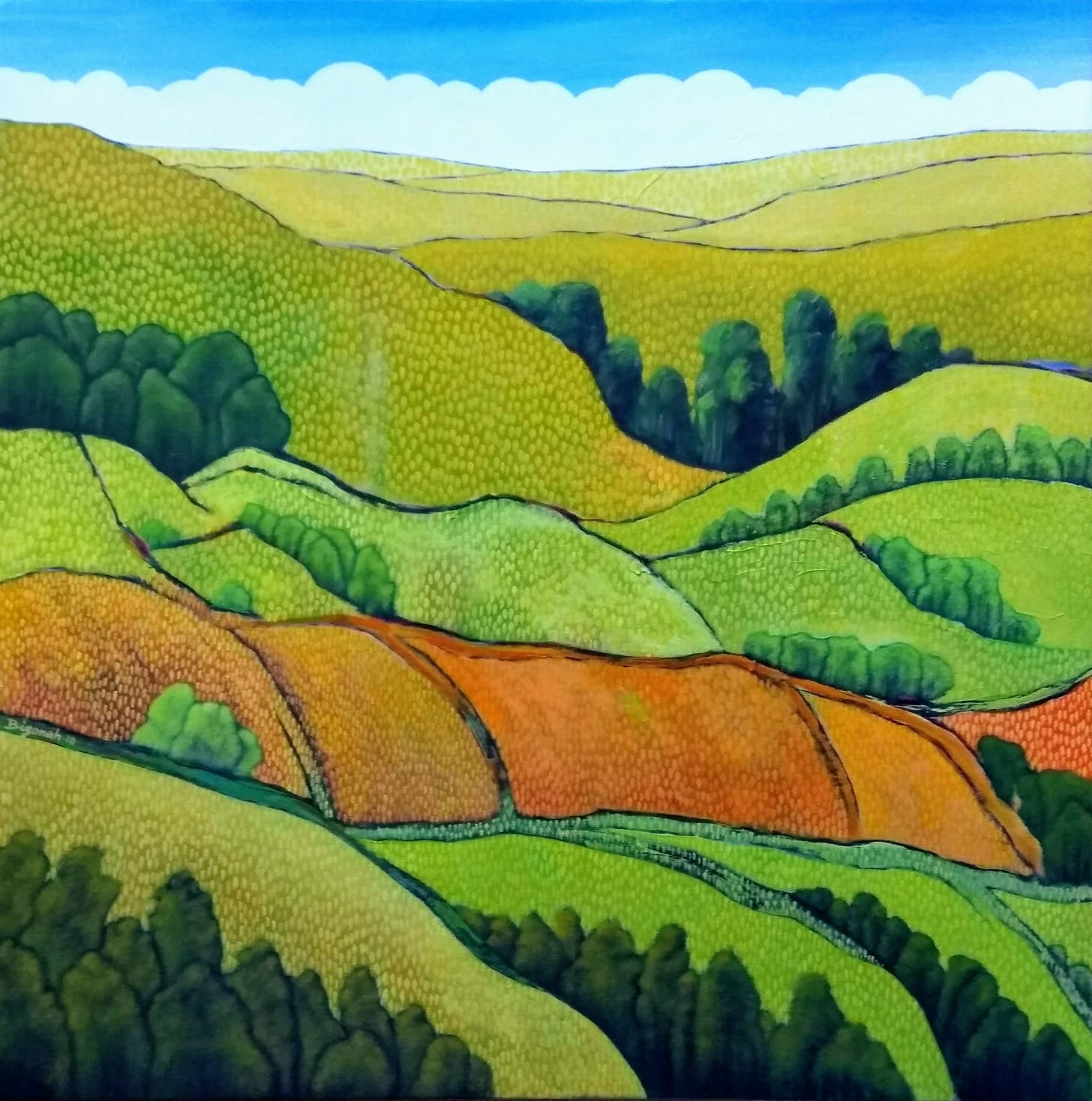 Artwork Among the hills by Reza Bigonah Artwork Among the hills by Reza Bigonah