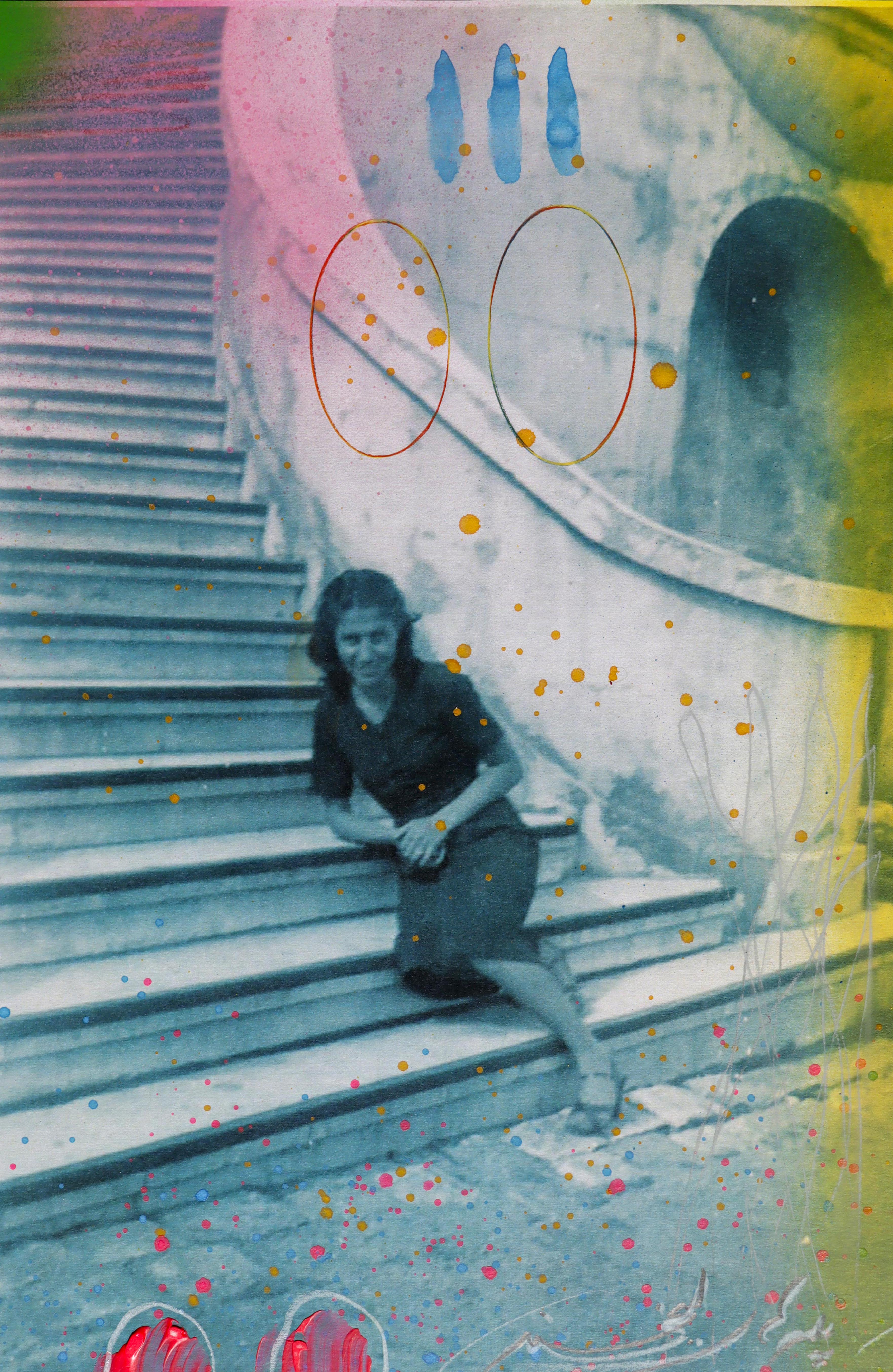 Artwork Sitting Woman and Stairs by Behnam Kamrani Artwork Sitting Woman and Stairs by Behnam Kamrani