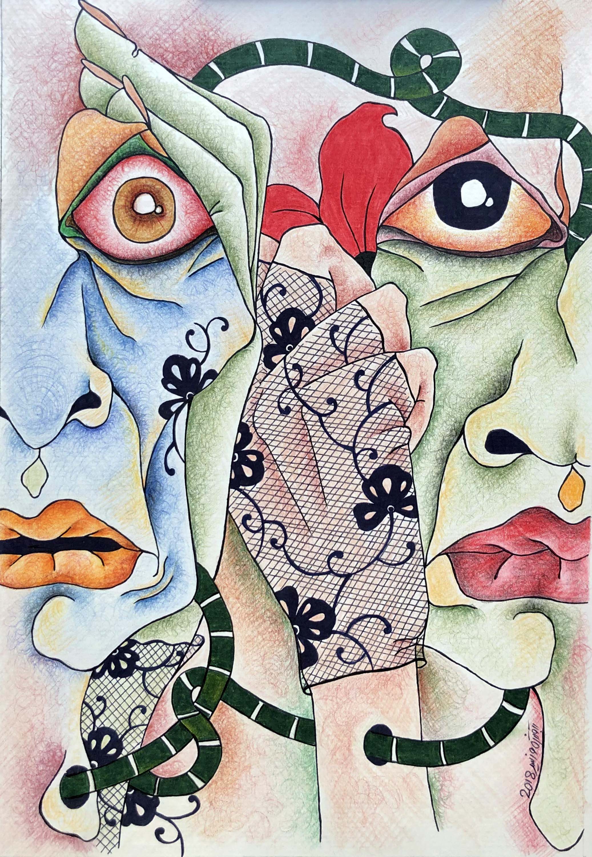 Artwork Mourning 3 by Banafsheh Farisabadi Artwork Mourning 3 by Banafsheh Farisabadi