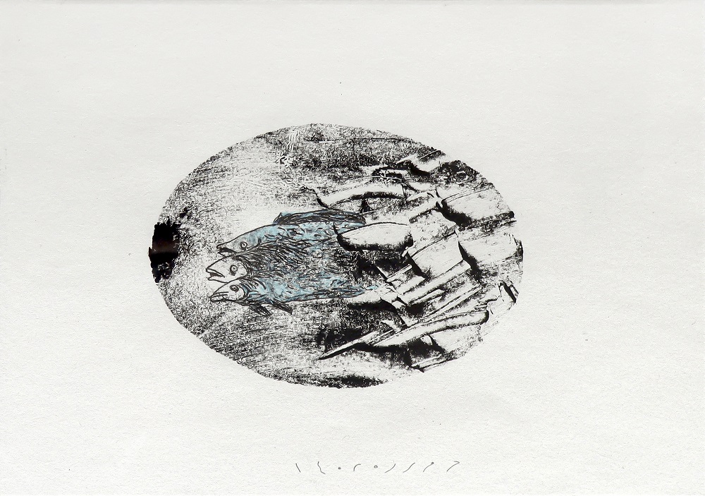 Artwork Fish die with their eyes open. by Hamideh Mohebbi Artwork Fish die with their eyes open. by Hamideh Mohebbi